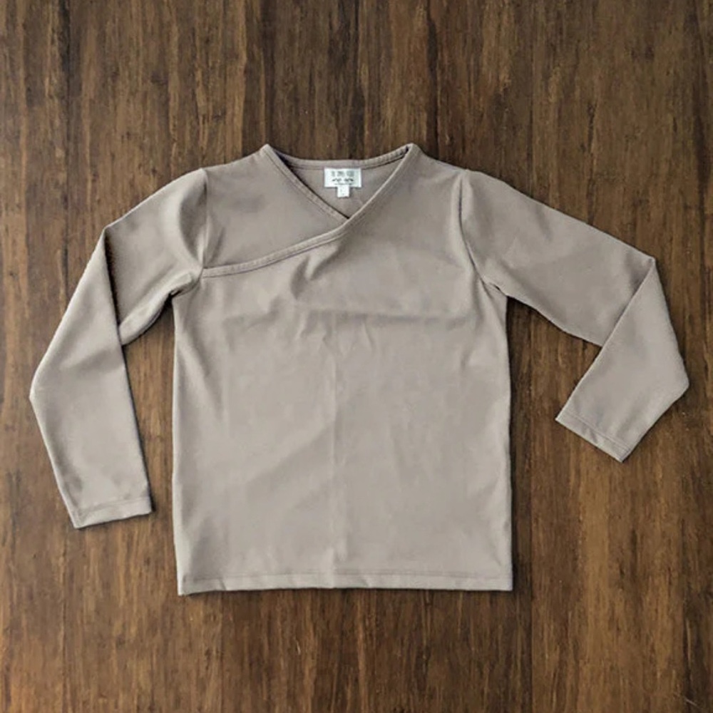 NWT Tan Long Sleeve Swim Top